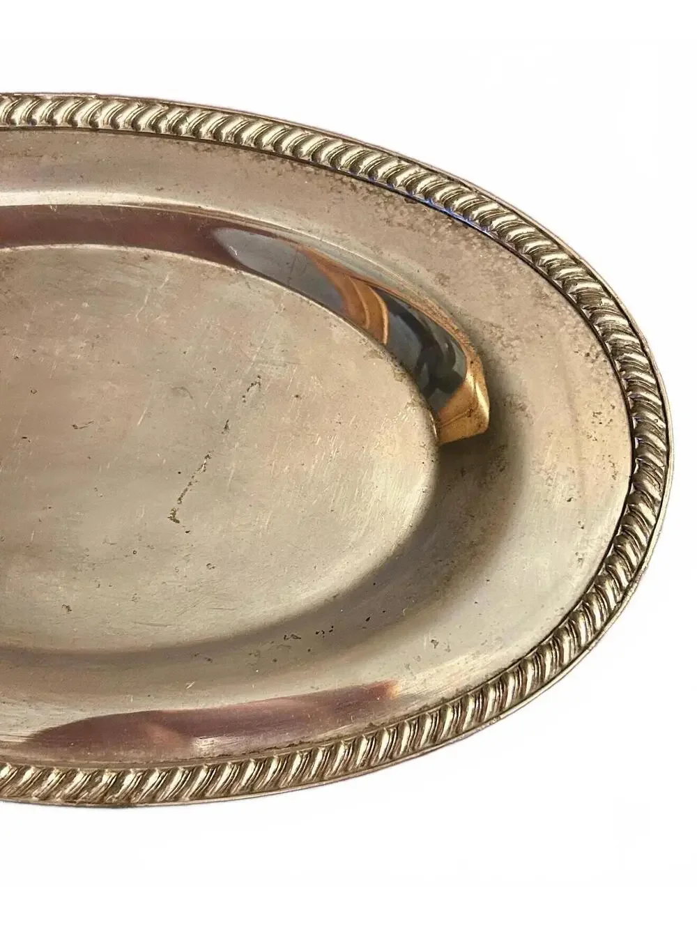 Vintage Friedman Silver Company Electroplated Copper Serving Tray Or Platter